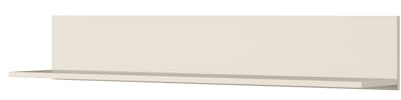 PAWS MEBLE Bergen Wandregal 120 cm – Skandinavisches Design, Holzoptik – Regal Hängeregal in Weiß, Beige, Eiche Artisan – Modern & Minimalistisch