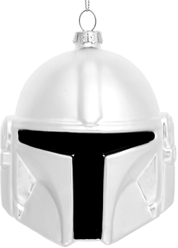 SIKORA Mandalorian Glas Weihnachtskugel Deko Anhänger Star Wars Christbaumschmuck Ornament - Sereno x Sikora - LI004