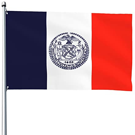 Flagge Von New York City Langlebig Farbflagge Lustige Banner Décor Für Bauernhof Yard Porch 90X150Cm