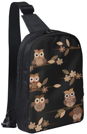HEBSDFG Umhängetasche mit niedlichem Chihuahua-Muster, wasserabweisend, Kuriertasche mit Reißverschluss, für Schule, Reisen und Arbeit