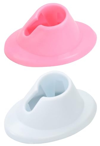 PHENOFICE 4pcs Silicone Nail Polish Bottle Holder Stand Sturdy Nail Varnish Display Ring Convenient to Use for Manicure and DIY Sessions
