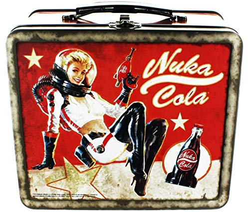 Fanwraps Fallout 4 Nuka Cola Tin Tote Tasche, Rot, Metall, Post-apokalyptisch Sci-Fi, Indoor, Anti-rust coating, Full color printing, 4 x 6.75 x 7.75 inches, 0.33 kg, All Ages