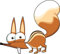 U24 Aufkleber lustiges Eichhörnchen Scrat Autoaufkleber 18 x 20 cm Sticker Konturschnitt