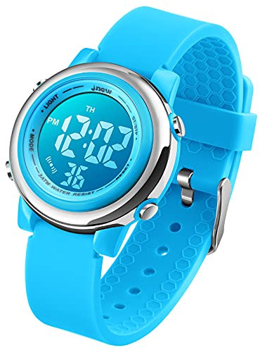 VenSten Kinder Digital Sport Uhren-Jungen Mädchen Wasserdicht Armbanduhr Sportuhr mit Wecker Datum Chronograph 7 LED Hintergrundbeleuchtung für Little Jugendliche Jungen