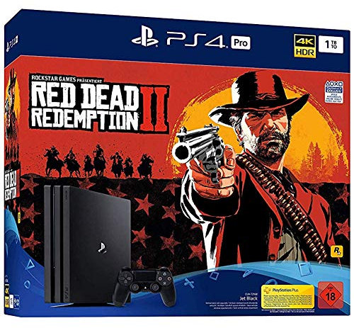 PlayStation 4 Pro - Konsole( 1TB, schwarz) inkl. Red Dead Redemption 2 + 1 DualShock Controller