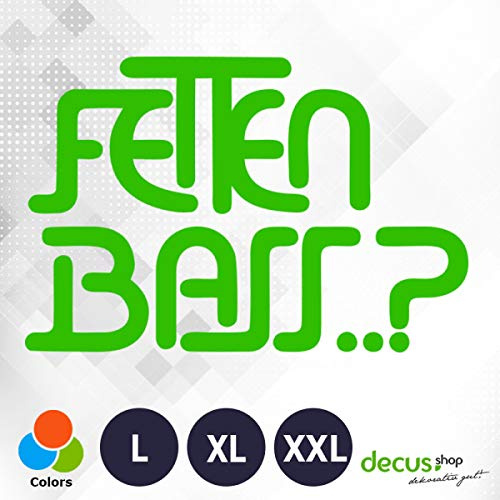 Decus Shop FETTEN BASS XL 1818 (grün) // Sticker OEM JDM Style Aufkleber