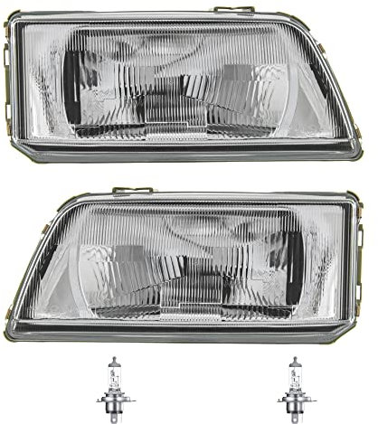 EISENFELS Bundle Set 70775172 Scheinwerfer rechts & links + Leuchtmittel H4 Classic kompatibel mit Ducato Kasten 230L
