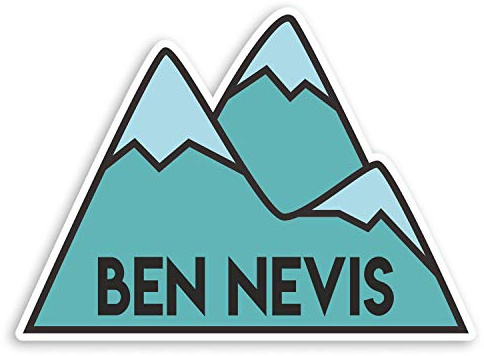 Vinyl-Aufkleber #31830, Motiv: Ben Nevis, 10 cm breit, 2 Stück
