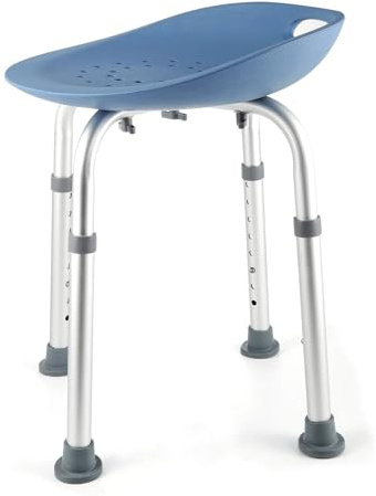 Höhenverstellbarer Badewannen- & Duschstuhl für Senioren - Ergonomischer Schaumstoffsitz, Anti-Rutsch-Füße, Stabiler Duschhocker für ältere Menschen