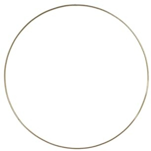 1x Dekoring Gold 50 cm Metallring Hoop Blumenring Trockenblumen Deko Set