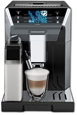 Bruni Schutzfolie kompatibel mit DeLonghi PrimaDonna Class ECAM550.65.SB Folie, glasklare Displayschutzfolie (2X)