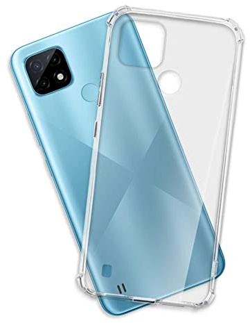 mtb more energy® Case Soft Armor compatible con Realme C21 (RMX3201, 6.5'') - Esquinas reforzadas - Protección de la cámara - 1,5 mm TPU - Funda protectora para teléfono móvil