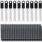 MANUFORE 100PCS 9mm Lames de Rechange pour Couteau Utilitaire 30 Degrés SK5 Lames Noires pour Couteau Rétractable Universel 9mm pour Papier Peint, Papier, Crayon à Sourcils, Artisanat