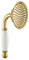 Winskybath Big Size 108MM Gold Brass Shower Head Traditional Victorian Style Handheld Shower Sprayer
