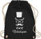 Turnbeutel Rucksack - JGA Junggesellenabschied Männer - Bräutigam Gentleman Schreibschrift - Unisize - Schwarz - polter rucksäcke jungesellenabschied beutelrucksäcke outfit jungesselnabschied