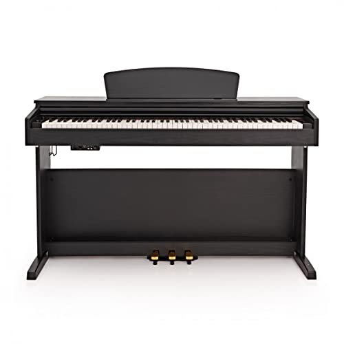 Gear4music DP10X Digital Piano mit Ständer 88 gewichtete Tasten schwarz