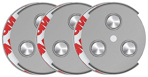 SAVS RMAX-45 Magnethalterung Rauchmelder Magnethalter 45mm - 3 Stück Set - Magnetbefestigung für Feuermelder - Brandmelder Magnetplatten Halterung - Magnet Befestigung Selbstklebend mit Klebepads