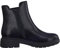 Jana Damen Chelsea Boots Winter mit Reißverschluss Weite H Mehrweite, Schwarz (Black), 37 EU