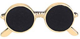 Broche créative en forme de lunettes de soleil - Pour vêtements, sacs à dos, vestes, accessoires pour femme, fabrication créative et exquise, taille M