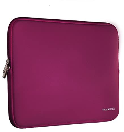 König Design Laptoptasche Laptophülle 17 Zoll stoßfeste Notebooktasche Laptop Schutzhülle Notebook Sleeve Hülle PC Laptop Schutztasche Weinrot