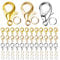 Lobster Clasps 390 Pcs Jewellery Clasps and Fasteners Jewellery Clasps with Open Jump Ring Bracelet Clasps for DIY Craft Bracelet Necklace Jewelry Making(Silver/Gold/KC-Gold)