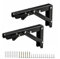 Folding Shelf Brackets 8 Inch, 2Pack Folding Drop-Leaf Table Worktop Brackets Supports Wall-Mounted,Heavy Duty Folding Shelving Brackets | Sturdy & Space-Saving, Load: 50kg /110lbs