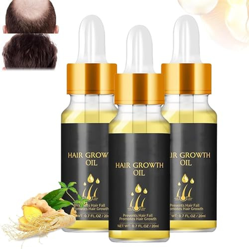 2024 New Folix 22 Hair Growth Serum,Hair Growth Formula,Biotin Hair Growth Oil,Thickening Herbal Serum,Tress Diary Hair Growth Oil,Ginger Hair Growth Serum Essence Oil for All Hair Types (3 Pcs)
