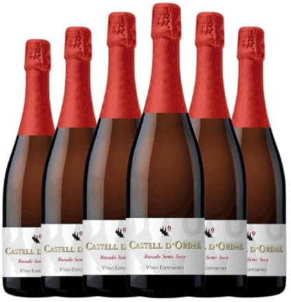 UCSA Castell d'Ordal Rosado Cava 75 cl Espumoso blanco (Caja de 6 Botellas de 75 cl)