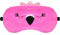 FUNAUPGO Lustige Flamingo Augenmaske, Süße Tier Schlafmaske Weich Plüsch Augenbinde Reise Schlafbrille Augen Abdeckung für Kinder Erwachsene Mädchen Jungen Mädchen Damen (Flamingo, Rosa)