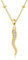 Italienische Horn Kette Damen 925er Sterling Silber Italienischer Horn Anhänger Halskette 14 Karat Vergoldet Cornicello Schmuck Geschenk Damen Mädchen Frauen Mutter