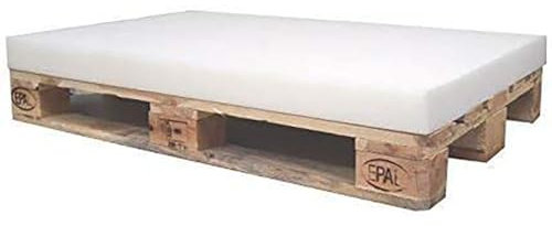 homesti Schaumstoffplatte in 120 x 80 x 8 cm, mittlere Härte, Schaumstoffmatte zuschneidbar, als Sitzpolster, Matratzen, DIY Projekte, Paletten