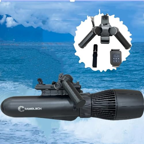 G Camolech 5-2 Paddle Board Motor 500W Bürstenlos mit Propeller 10000mAh Akku Kajak Fernbedienung Thruster, Elektrisches Surfbrett für Angelboot Paddle Board Unterwasser