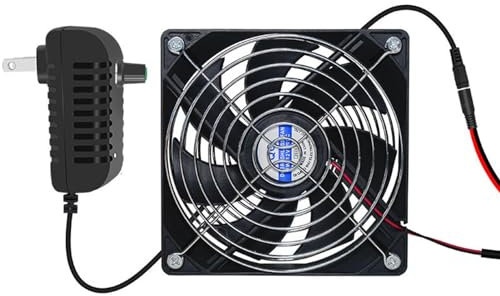 Ventilador extractor de ventanas – Ventilador, ventilación de refrigeración para interiores con doble protección de red, dispositivo de ventilación silencioso para gallineros, cobertizos, casas de