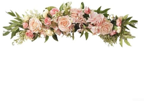 Künstlicher Blumenbogen, mit Sorgfalt handgefertigt, heilige und reine Atmosphäre (für Rosa)