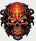 3D Totenkopf Aufkleber - Grauer Schädel Sticker für Auto, Motorrad, Laptop - Hochwertiger Schädel-Aufkleber für coole Akzente - Wetterfest Horror Halloween Dekor Sticker