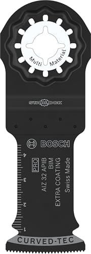 Bosch 1x PRO Multi Material AIZ 32 APIB Multitool Blade (for Wood with Nails, Metal Sandwich, Width 32 mm, Professional Accessory Multitool)