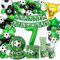 YEJIKJ Fussball Deko Geburtstag Kinder 7 Jahre, Fußball Luftballon 7. Geburtstag, Fußball Party Dekorationen Partygeschirr Set, Fussball Geburtstagsdeko Jungen 7 Jahre für Fussball Party 16 Gäste