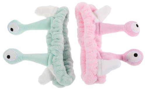 Supvox 2stücke Teiliges Süßes Schnecken-spa Stirnband-set Rutschfestes Haar-accessoire Für Mädchen Hautpflege-stirnband