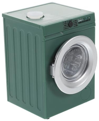 JOINPAYA Machine À Laver Miniature pour Maison De Poupée Échelle 1:12 Mini Lave-Linge Portable Accessoire De Buanderie