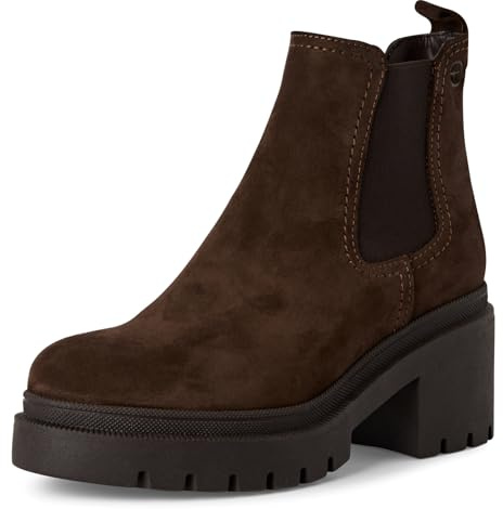 Tamaris Damen Chelsea 1-25459-41, Stivali Donna, Mocca Suede, 40 EU