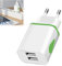 European USB Charger Plug, 2 Pin to USB European Plug Adapter, Uk To European UsbC Charger Plugs, Euro Wall Adaptor with 2 Ports Compatible with iPhone Samsung Tablet Shaver Toothbrush