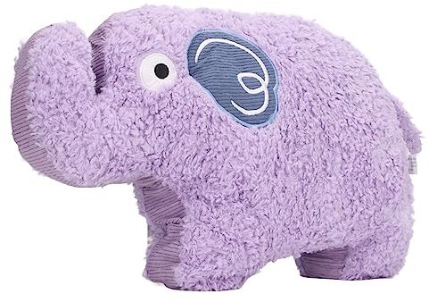 Srliya Elefant Kissen Cartoon Lila 17.7in Weich Hautfreundlicher Multi -Zweck -Elefantenplüschspielzeug für Familienbüro Schlafzimmer