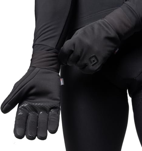 Alé Cycling Unisex Riparo Winter Fahrradhandschuhe, Schwarz, XL