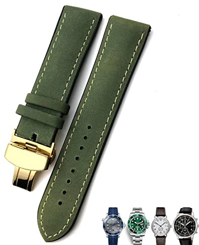 JZWCHQ 20mm 21mm 22mm Leder Uhrengurt schwarz braune Uhren für Seamaster 300 für Hamilton für Seiko für Armband