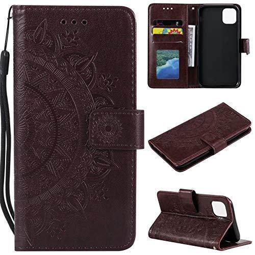CoverKingz Handytasche kompatibel mit iPhone 11 [6,1 Zoll] - Handy Case mit Kartenfach Handyhülle - Flipcase klappbar Schwarz