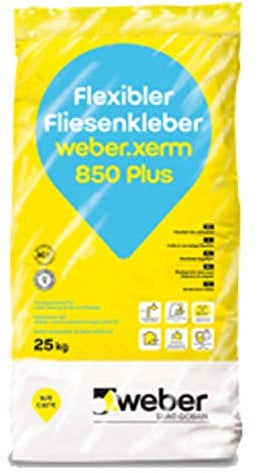 42x weber.xerm 850 Plus Fliesenkleber 25kg Foliensack