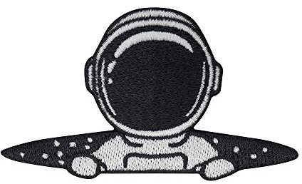 Finally Home Astronaut aus dem All Patch zum Aufbügeln | Weltraum Alien Patches, Bügelflicken, Flicken, Aufnäher