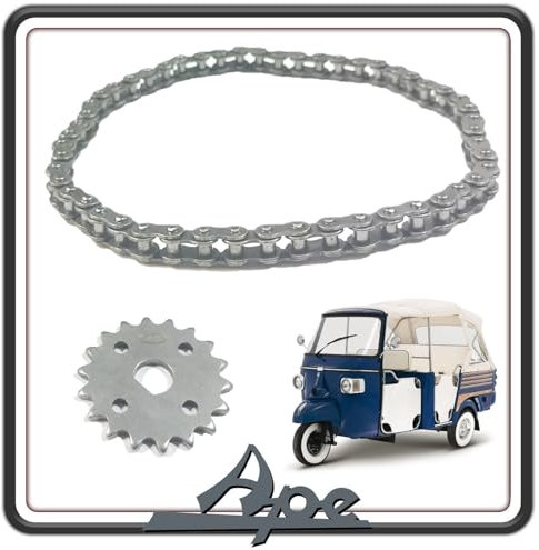CATENA POMPA OLIO COMPLETA DI CORONA POMPA OLIO APE 703 DIESEL - APE CALESSINO DIESEL - APE CLASSIC 601 ORIGINALE PIAGGIO