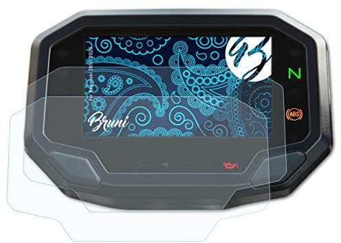 Bruni Schutzfolie kompatibel mit Kawasaki Z650 2020 Folie, glasklare Displayschutzfolie (2X)