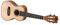 VOLT Ukulele Texas, Größe: Tenor, massive Decke Fichte, Griffbrett: Palisander, edle Hochglanzlackierung, Perlmutt-Einfassungen, Länge: ca. 660 mm, mit Gurtknöpfen, inkl. gefütterte Tasche